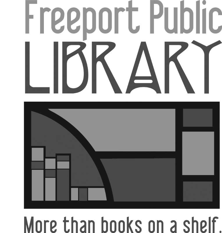 Freeport Library Logo Bw