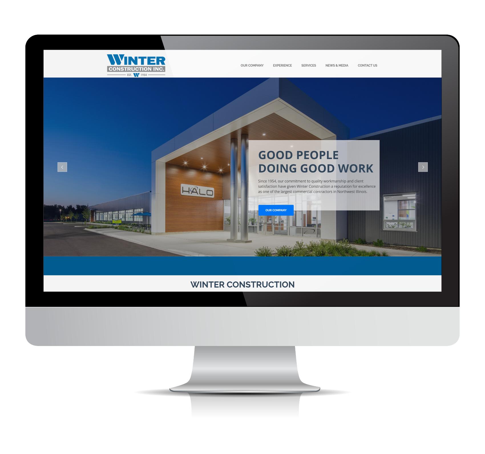 Portfolio Winter Construction Website
